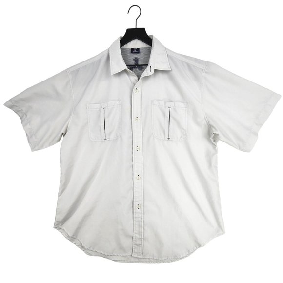 Ripzone Men's Button Up Shirt Size Large Beige Outdoors Hiking Fishing Active - Picture 1 of 10